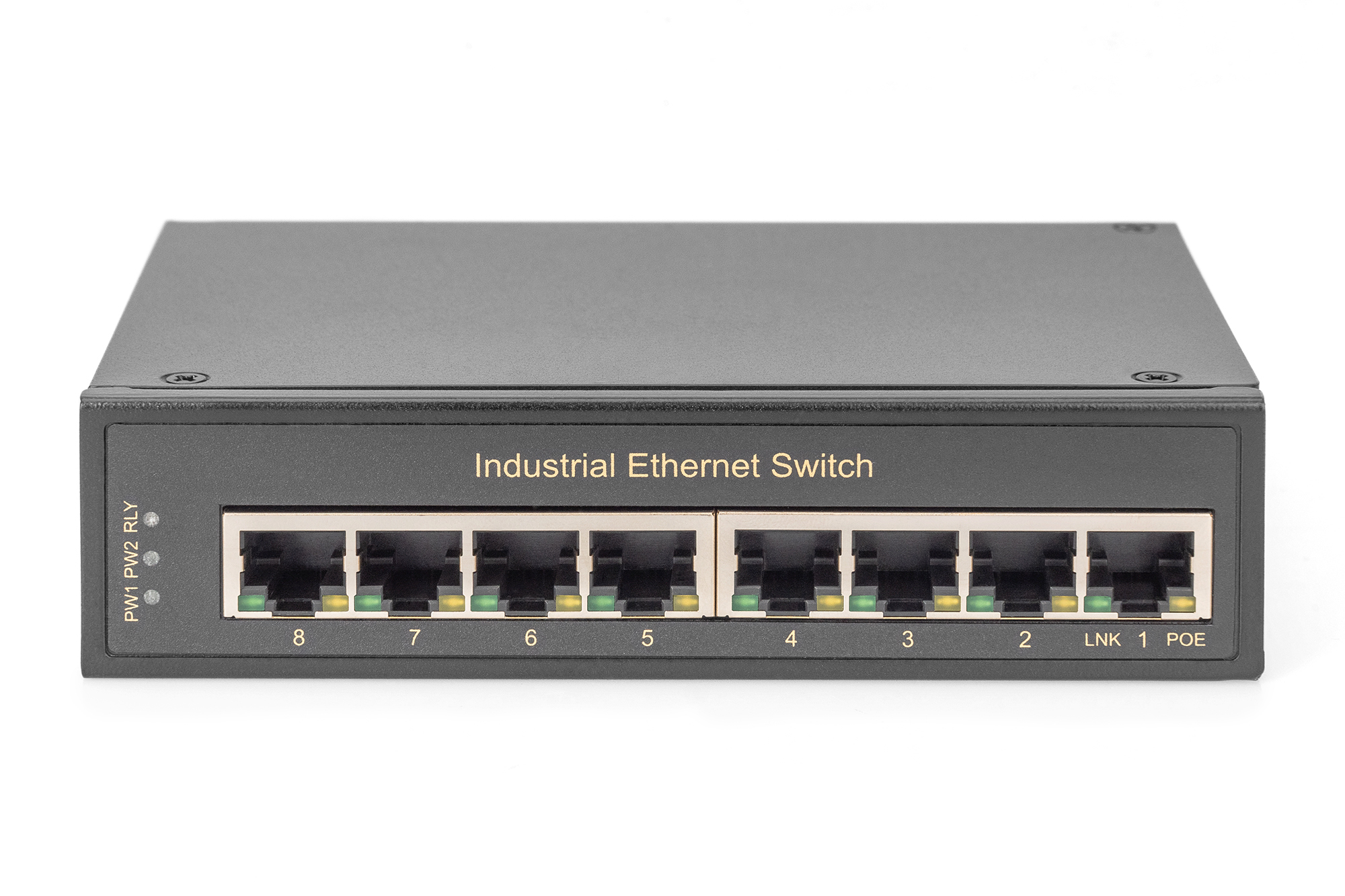 Digitus DN-651108 Industrieller Gigabit Ethernet Switch 8 Ports Unmanaged Schwarz