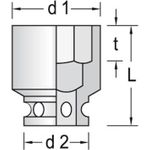 GEDORE Kraftschraubereinsatz 3/4" 6-kant 30 mm (6282550)