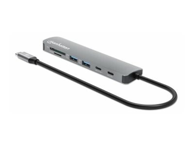 Manhattan 190442 Dockingstation USB-C 3.2 Gen 1 HDMI Space-grau