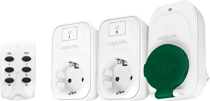 LogiLink EC0009 2 x Indoor Sockets & 1 x Outdoor Socket & 1 x Remote Control (EC0009)