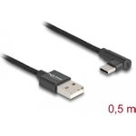 Delock USB-Kabel USB (M) zu 24 pin USB-C (M) gewinkelt (80029)