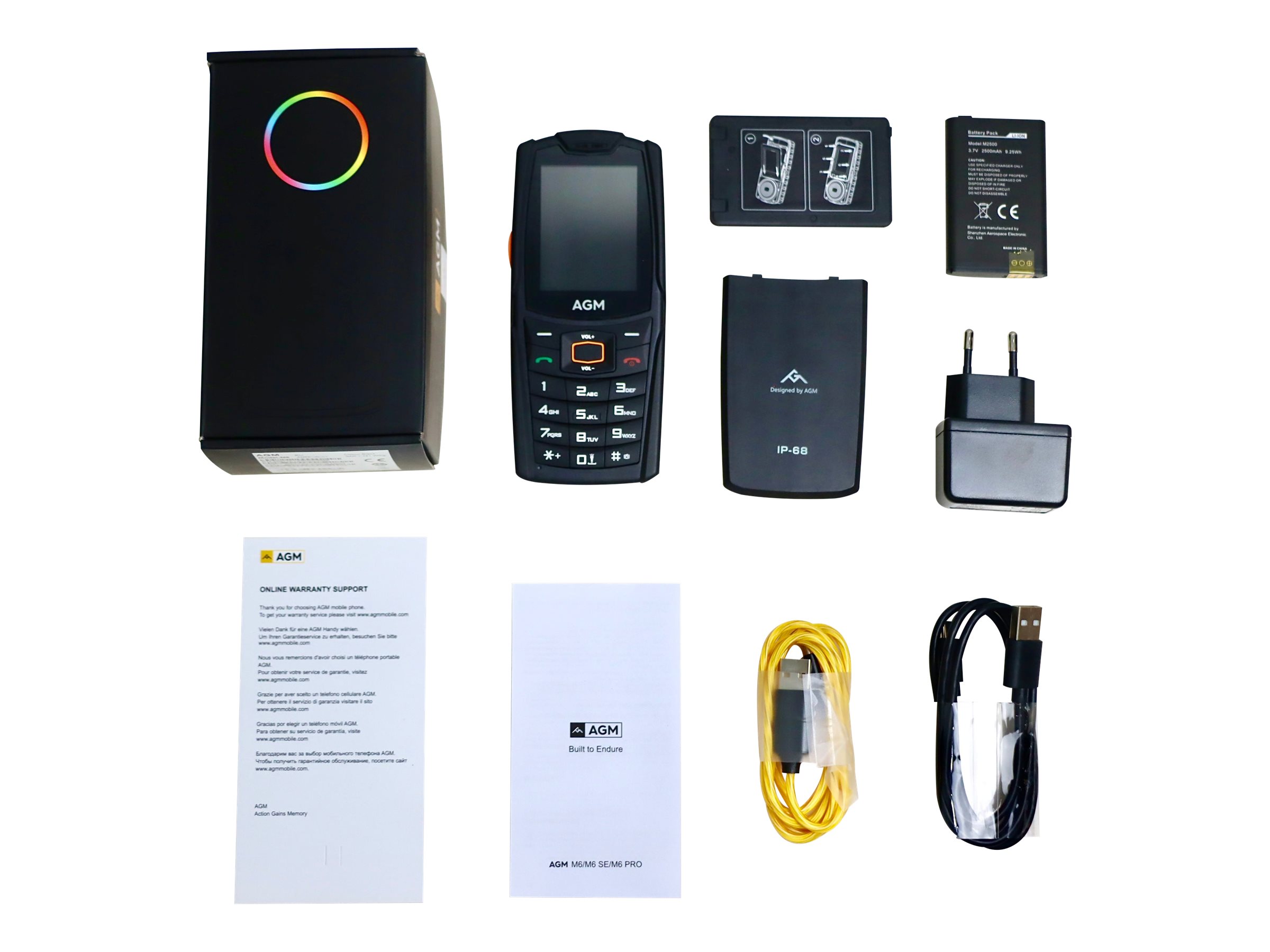 AGM M6 4G Outdoor 2,4" Feature Phone Dual-SIM Schwarz