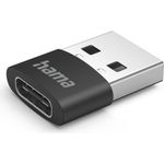 Hama USB-C-Adapter, USB-A-Stecker - USB-C-Buchse, ohne Kabel, 480 Mbit/s, 3 St. (00201532)