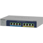 Netgear MS108UP 8-Port Ultra60 PoE++ Multi-Gigabit (2.5G) Ethernet Unmanaged Switch mit 230W PoE-Budget 1G/2,5G-Ports, Desktop/Wallmount (MS108UP-100EUS)