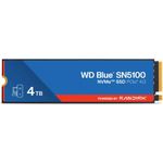 SanDisk WD Blue SN5100 NVMe 4TB NVMe / M.2 2280 / PCIe Gen4 / 5500MB/s read / 5000MB/s write (WDS400T5B0E-00CPE0)