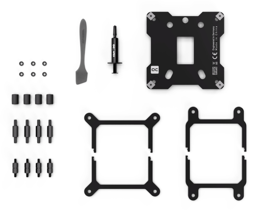 Alphacool Core 1 Aurora Carbon CPU-Wasserblock ARGB Schwarz