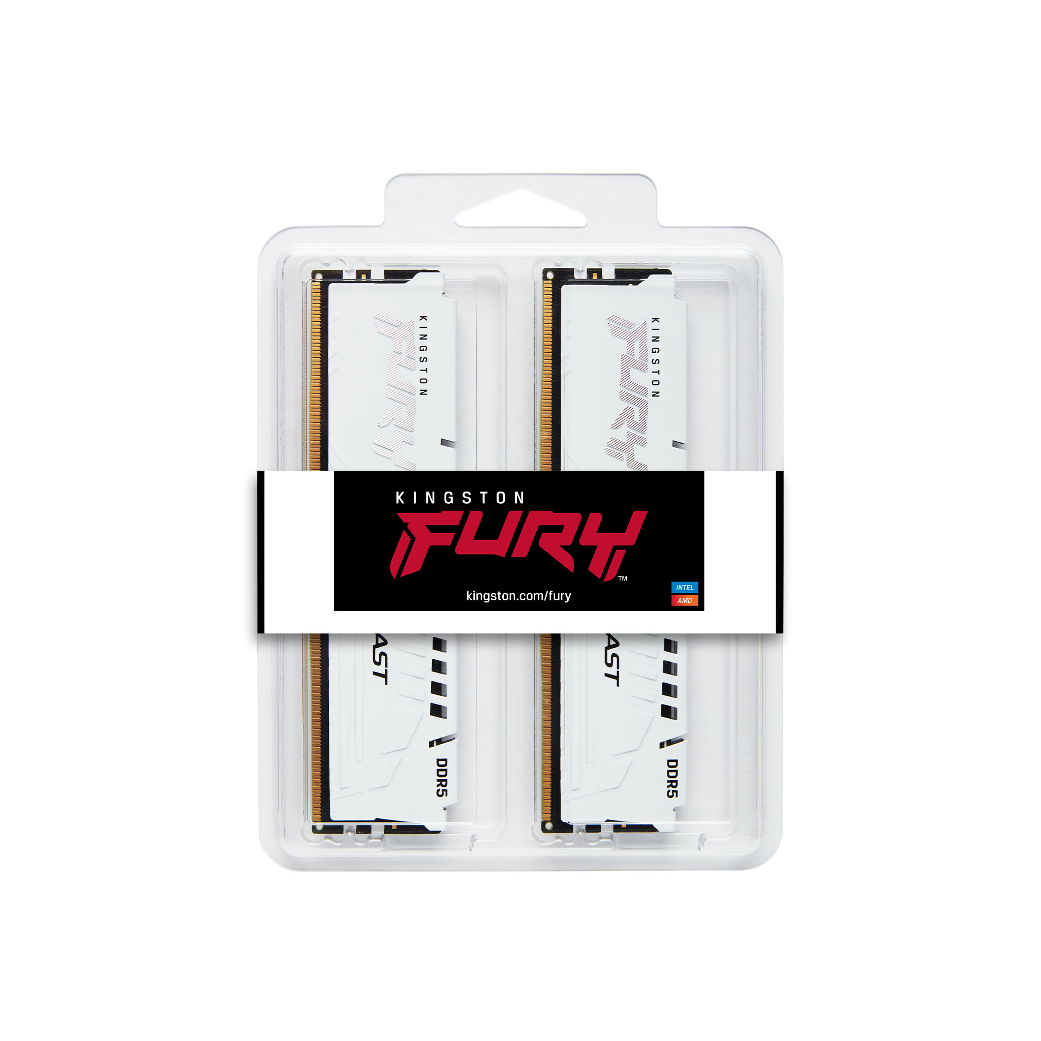 Kingston FURY Beast 32 GB RAM DDR5 5600 MT/s CL36 DIMM Kit (2 x 16 GB) Weiß