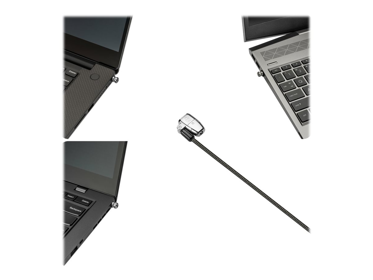 Kensington ClickSafe 2.0 Universal Keyed Laptop Lock Sicherheitskabelschloss 1.8 m Schwarz