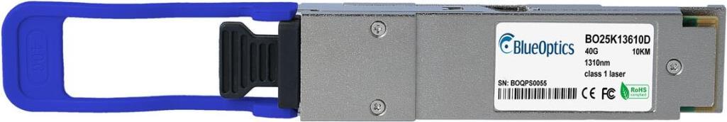Kompatibler Pure Storage FA-40Gb-Eth-SFP-LR BlueOptics BO25K13610D QSFP Transceiver, LC-Duplex, 40GBASE-LR4, Singlemode Fiber, 4xWDM, 10KM, 0°C/+70°C (FA-40Gb-Eth-SFP-LR-BO)