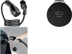 LogiLink EVC0121 eMobility Ladekabel 5 m mit Schutzkappe (EVC0121)