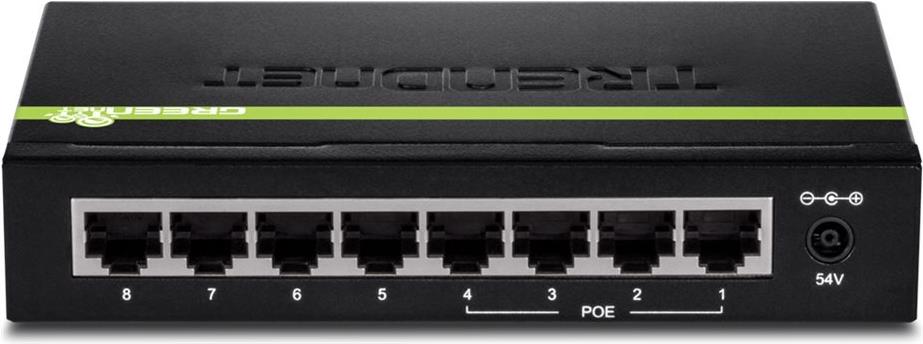 TRENDnet TPE TG44g 8-Port Gigabit PoE+ Switch Schwarz