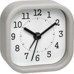 TFA Dostmann 60.1035.10 Quarz Wecker Pastell-Grau (60.1035.10)