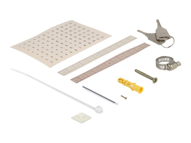 Delock LWL Wandverteiler Doppeltür Grau