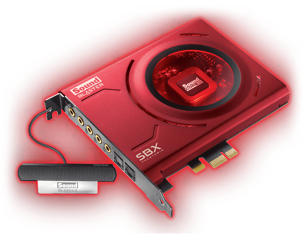 Creative Sound Blaster Z SE Interne Soundkarte PCI Express x1 24-Bit 192 kHz 116 dB SNR Rot