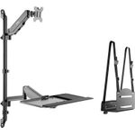 SpeaKa Professional SP-MM-710 1 Stück Monitor-Wandhalterung 43,2 cm (17) - 81,3 cm (32) Höhenverstellbar, Drehbar, Tastaturablage (SP-10353212)