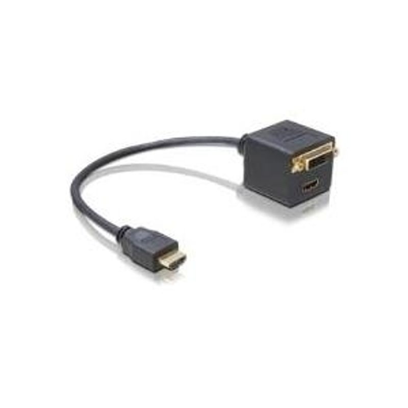 DeLOCK Videoanschluß HDMI / DVI HDMI, 19-polig M 65054