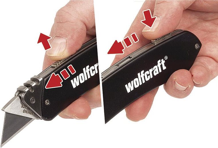 wolfcraft GmbH 1 Alu-Freizeitmesser (4124000)