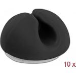 DeLOCK Kabelhalter Tisch montierbar, Oberfläche montierbar, geeignet für Wandmontage (18343)