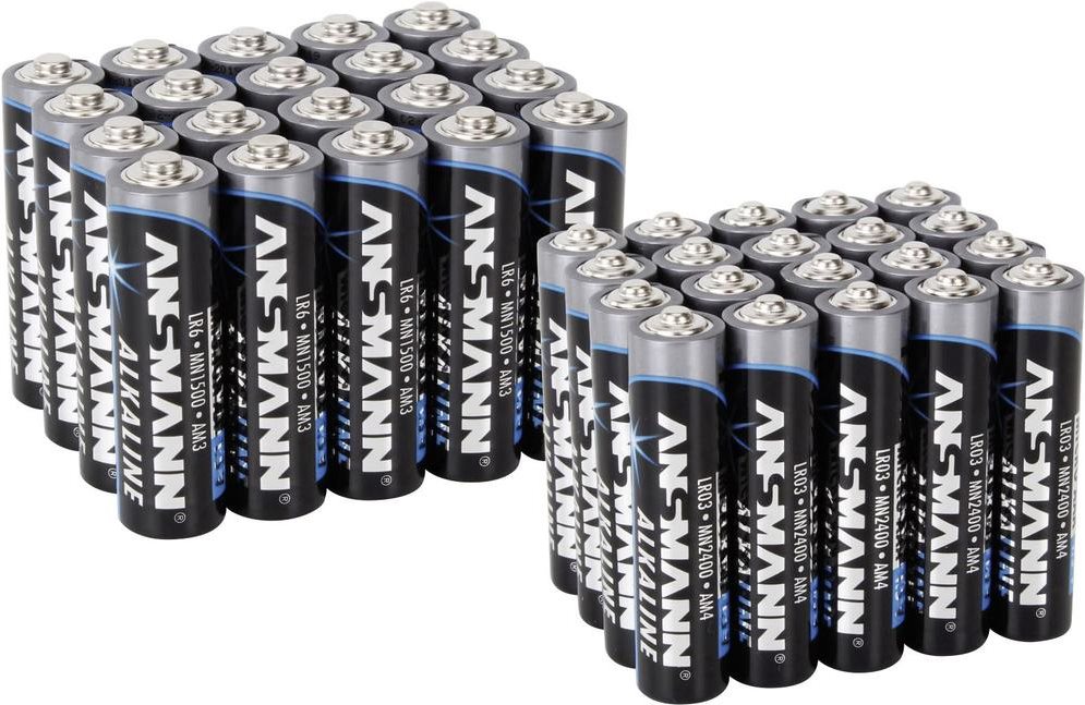 ANSMANN Batterie-Set Micro, Mignon, 40 St.