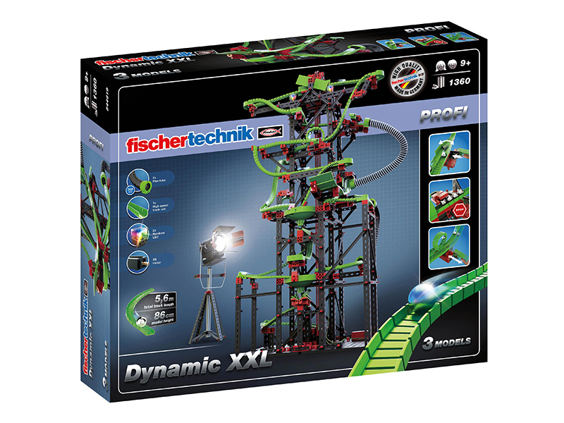 fischertechnik PROFI Dynamic XXL Kugelbahn Bausatz 1310 Teile ab 9 Jahren