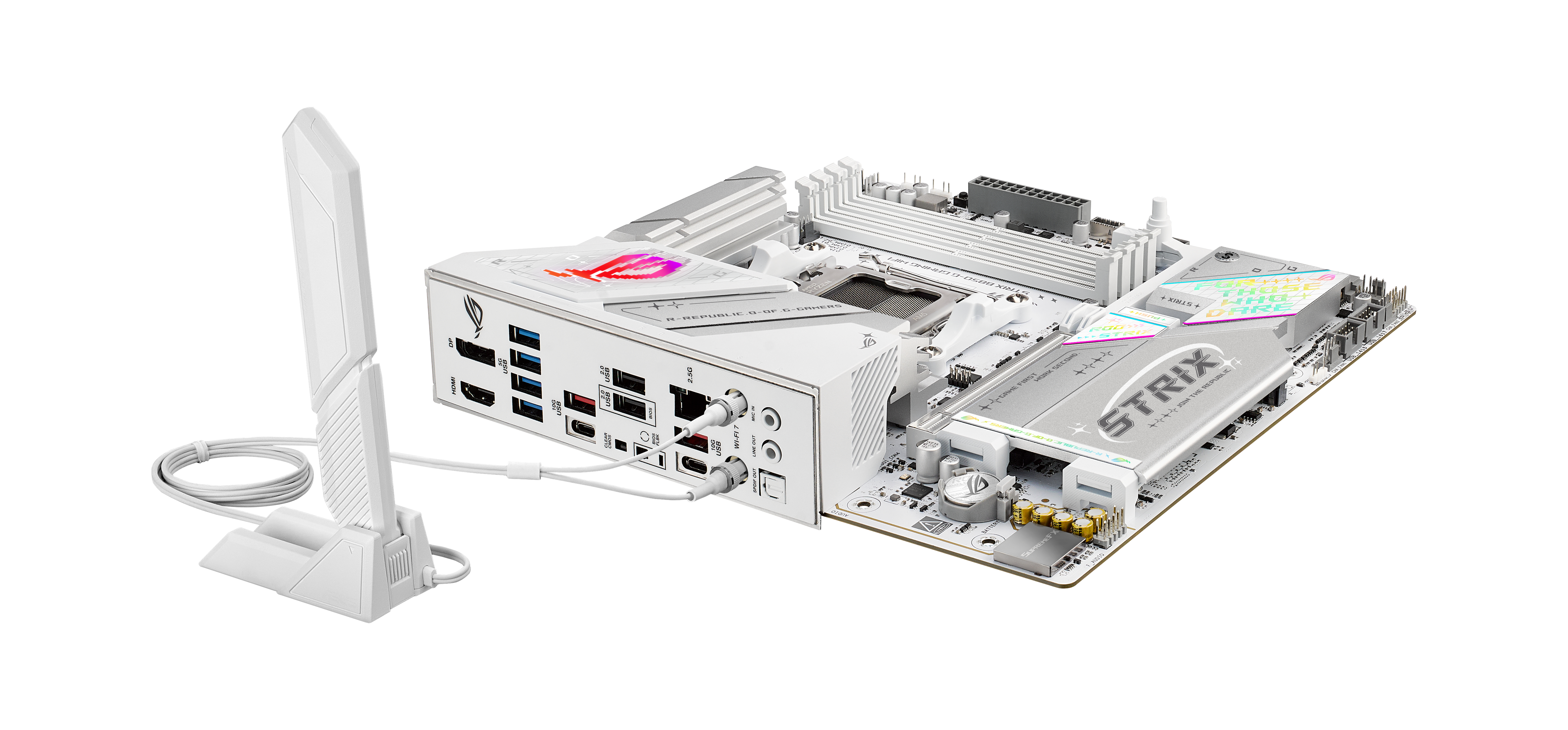 ASUS ROG STRIX B850-G GAMING WIFI Mainboard Micro ATX AMD B850 Socket AM5 Weiß