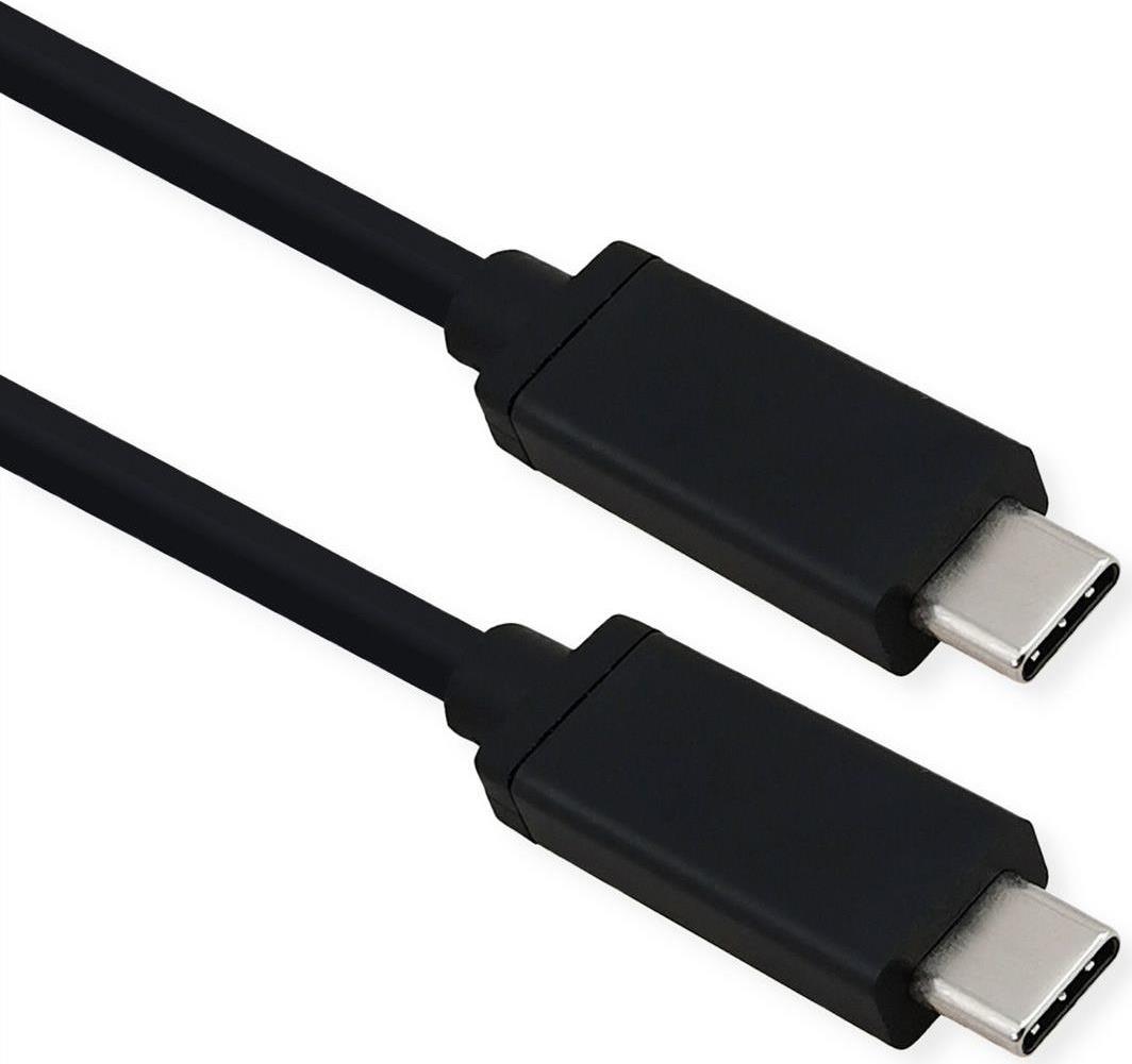 ROLINE 11.02.9081 USB Kabel 0,8 m USB4 Gen 3x2 USB C Schwarz (11.02.9081)