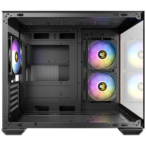 Antec CX600M Wood ARGB Mid Tower ATX PC-Gehäuse Schwarz, Holz