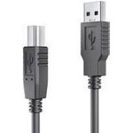 PURELINK DS3000-250 - 25,0m USB 3.1 Gen1 aktiv Kabel USB A Stecker auf USB B Stecker Farbe schwarz (DS3000-250)
