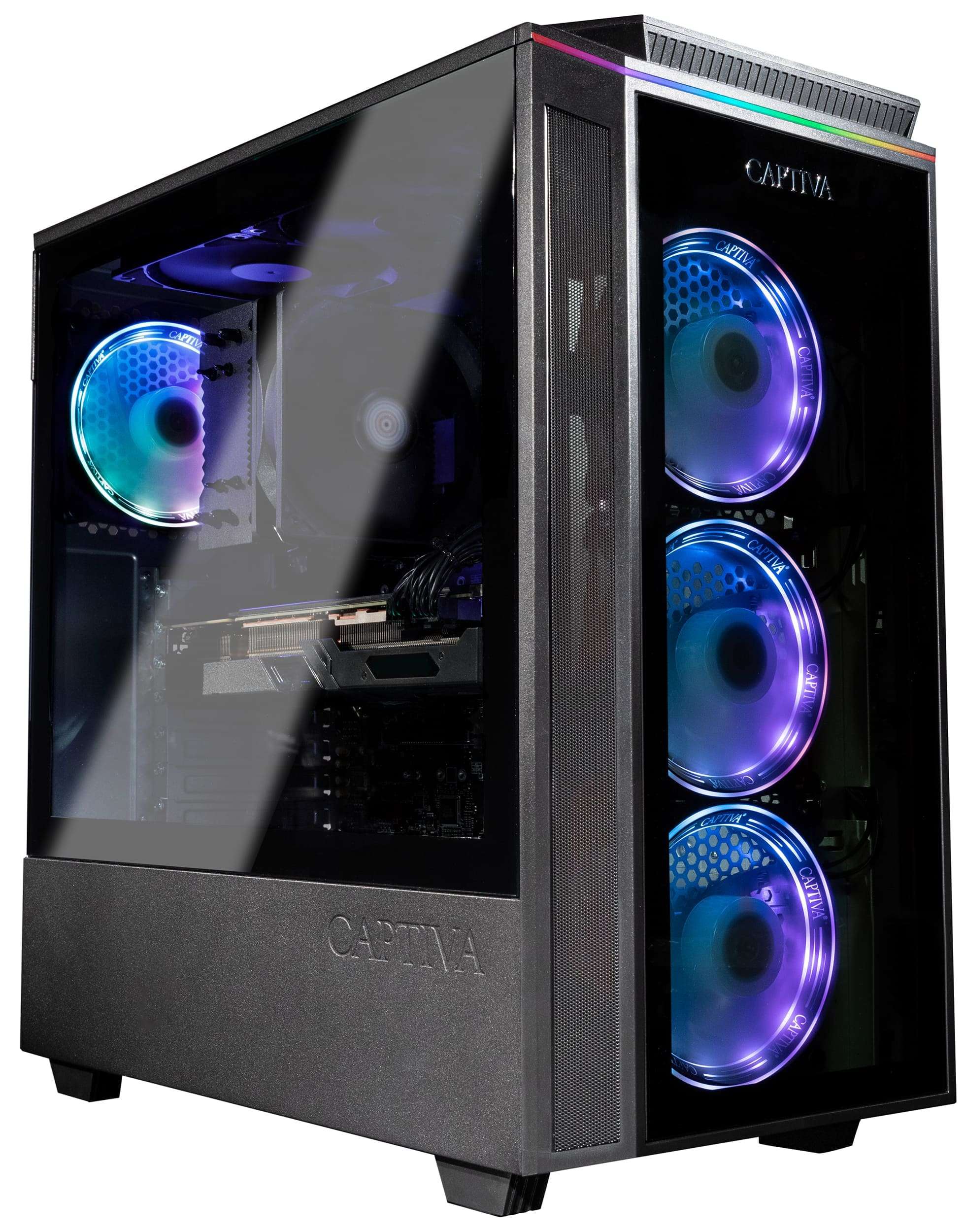 CAPTIVA PC Highend Gaming R89-506 (Ryzen 7 7800X3D/RTX5070 Ti 16GB GDDR7/SSD 2TB/64GB/WLAN/Windows 11 Home 64-bit) (89506)