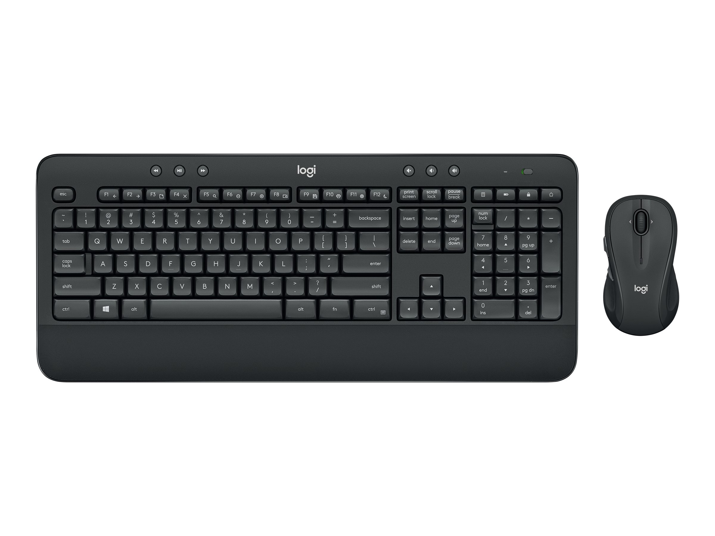 Logitech MK545 Advanced Tastatur- und Maus-Set Kabellos 2.4 GHz Schwarz