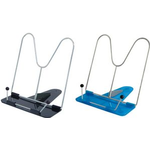 WEDO Leseständer, mit Kunststoffunterteil, Standardfarben die Schräglage ist stufenlos einstellbar, mit vernickelten (211 8)