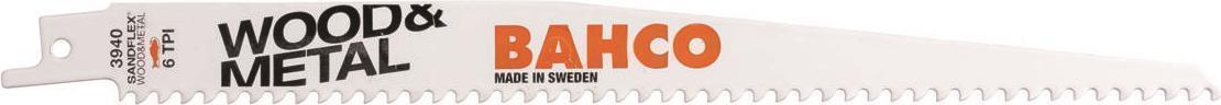 Bahco 3940-300-6-SL-5P Säbelsägeblatt Sandflex® Bimetall, 300mm, 6 Zpz, Sl 5 St. (3940-300-6-SL-5P)