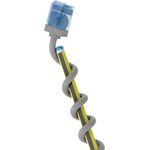 Goobay Ultraflexibles CAT 6A Patchkabel slim U/UTP grau - extrakurze Stecker reiner (74226)