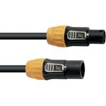 Eurolite IP T-Con XLR Verbindungskabel [1x XLR-Stecker - 1x XLR-Buchse] 1.5 m Schwarz/Orange (30247750)