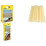 Rapid Klebepatrone Textil & Leder, 12 mm Durchmesser, kurz Farbe: gelblich, perfekt für Textilien, Stoffe, Leder, - 1 Stück (5001416)