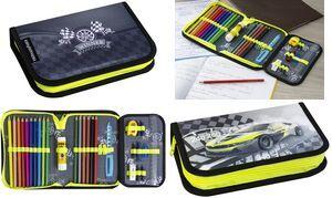 EBERHARD FABER Schüleretui Race Car, 32-teilig aus Polyester, Maße: (B)196 x (T)132 x (H)34 mm, mit - 1 Stück (577574)