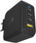 4Port 100W GaN Ladegerät mit PD 3.0, 3x USB Type-C®, 1x USB Type-A Anschluss, EU Stecker (IB-PS1040-PD)