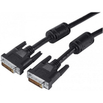 DVI Monitorkabel, Duallink, 24+1pol DVI-D St./St., 2,0 m Zum Anschluss von Monitoren und Beamern mit DVI-Anschluss an DVI-Grafikkarten (127503)