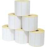 ARTDEV Etikettenrolle - Thermodirekt, 90 x 36mm, D100mm, Kern 40, 1100 Etiketten/Rolle, permanent, ... (EDP 090-036 K40 D100 PF)