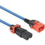 ACT Powercord C14 IEC Lock+ Dual Locking - C15 IEC Lock+ blue 3 m, PC3878 (PL0073)
