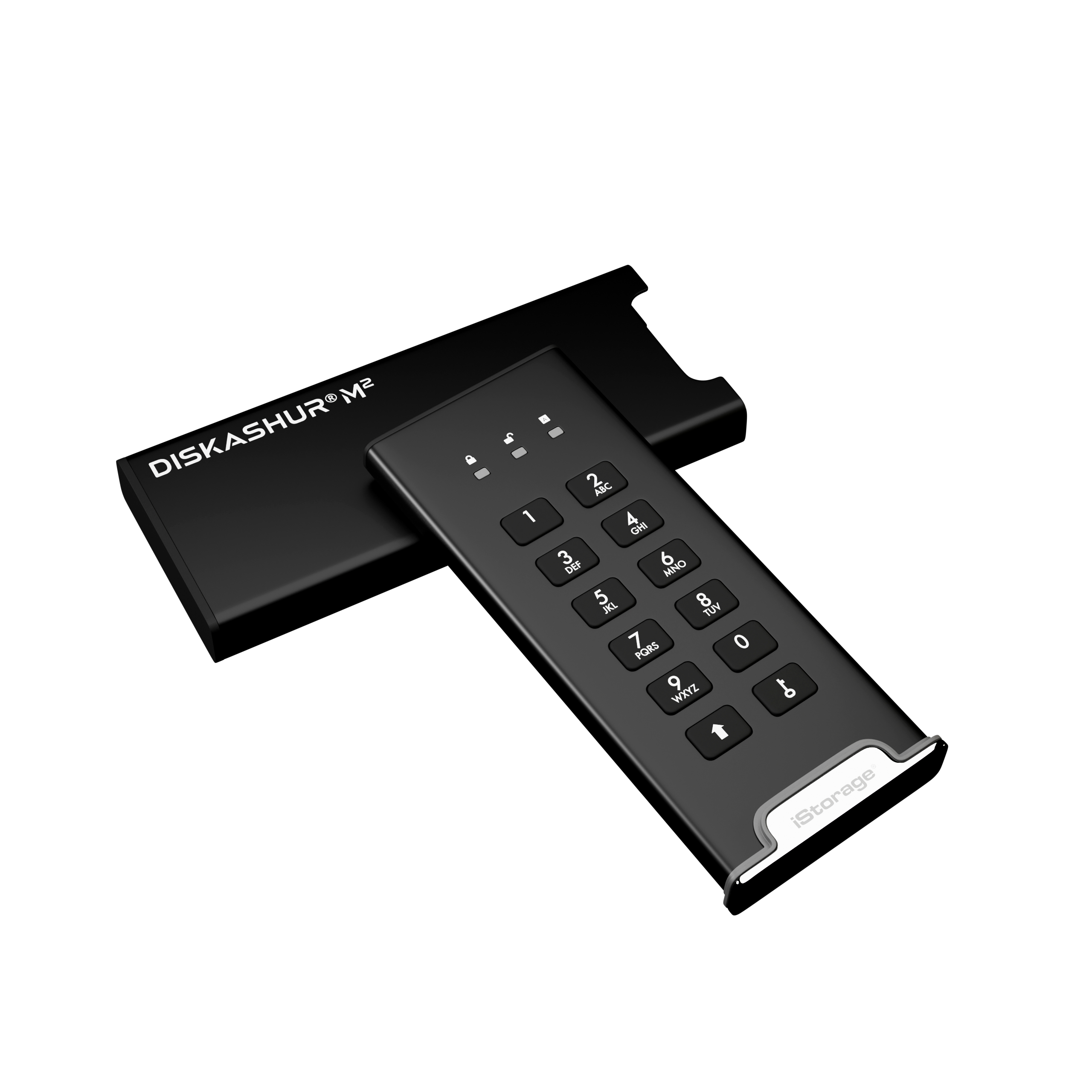 iStorage diskAshur M² 1 TB SSD M.2 USB 3.2 Gen 1 Schwarz