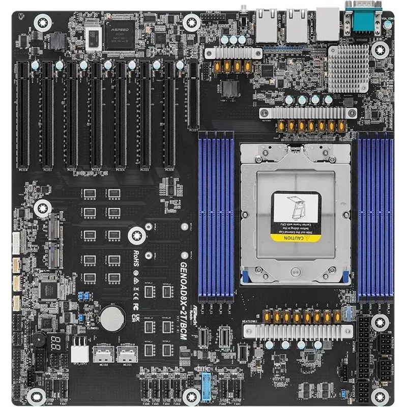 ASRock Mainboard GENOAD8X-2T/BCM EEB Sockel SP5 Single (GENOAD8X-2T/BCM) (geöffnet)