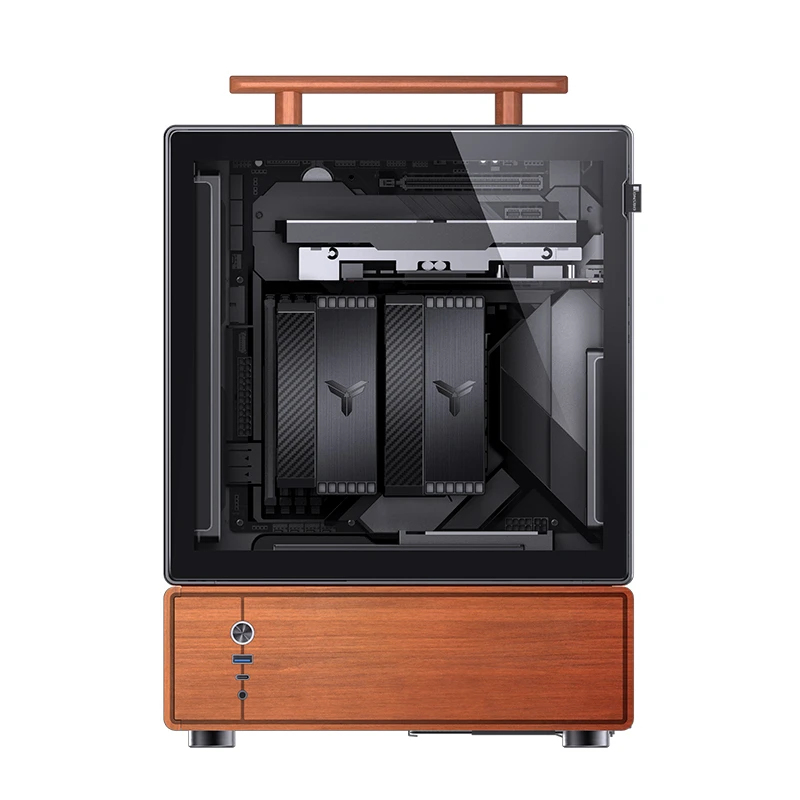 Jonsbo T7 BLACK PC-Gehäuse Midi-Tower mATX Tempered Glass Schwarz