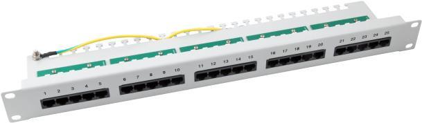 EFB-Elektronik Patch Panel 25 x RJ45 8/4 1HE ISDN, RAL9005, Cat. 3 Hersteller: EFB Elektronik (37588SW.1)