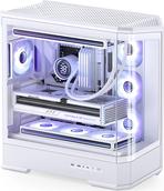 Jonsbo D400 PC-Gehäuse Midi Tower ATX Tempered Glass - weiß (D400 WHITE)