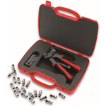 Cimco Crimpzange Wetterfeste Koaxialanschlüsse, Koaxial-Steckverbinder BNC, F, RCA RG6, RG59 106154 (106154)