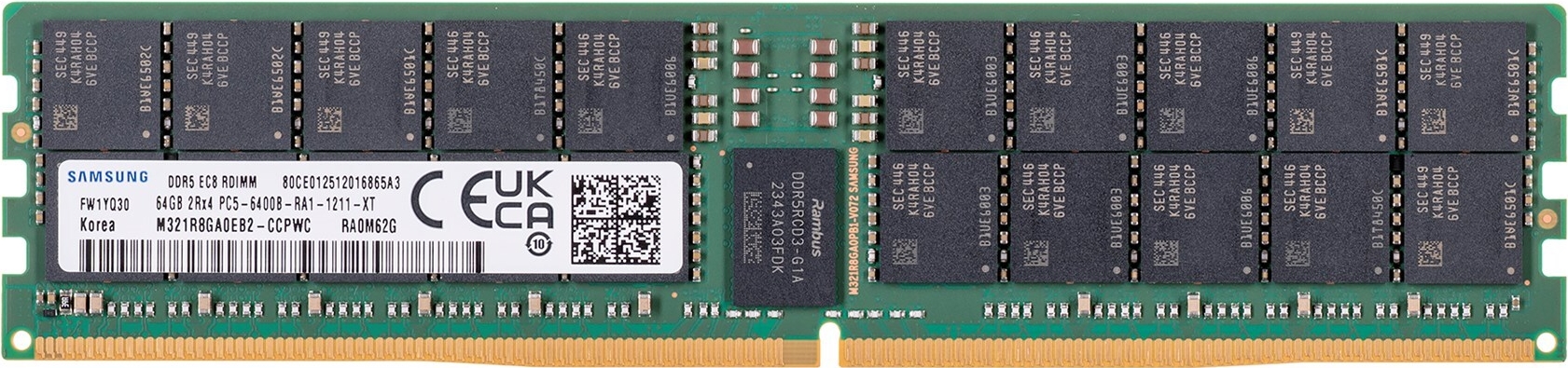 Samsung M321R8GA0EB2-CCP Speichermodul 64 GB 1 x 64 GB DDR5 ECC (M321R8GA0EB2-CCP)