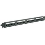 VALUE Kat.6A 19\"-Patchpanel, 24 P, ungeschirmt, schwarz (26.99.0357)