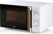 DOMO DO2720 Mikrowelle Weiß, Holz 700 W Timerfunktion (DO2720)