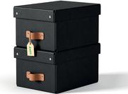 Esselte Leitz Arrchivbox Puro klein mit Klappdeckel 2 Stueck Schwarz (61470095)